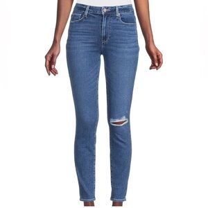 PAIGE Hoxton Ankle Blue High Rise Skinny Jeans: 29